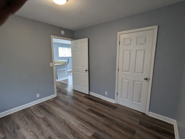wooden floor in an empty room