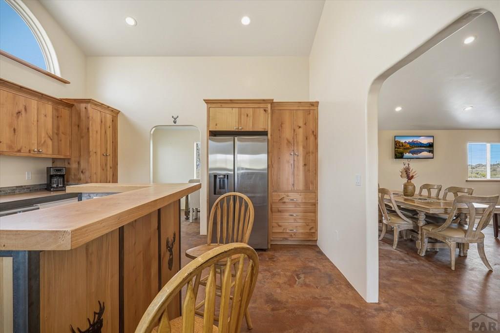 14285 County Rd E 5 Antonito, CO 81120 - Photo 14 of 72 a view of a kitchen with kitchen island granite countertop a window and a sink