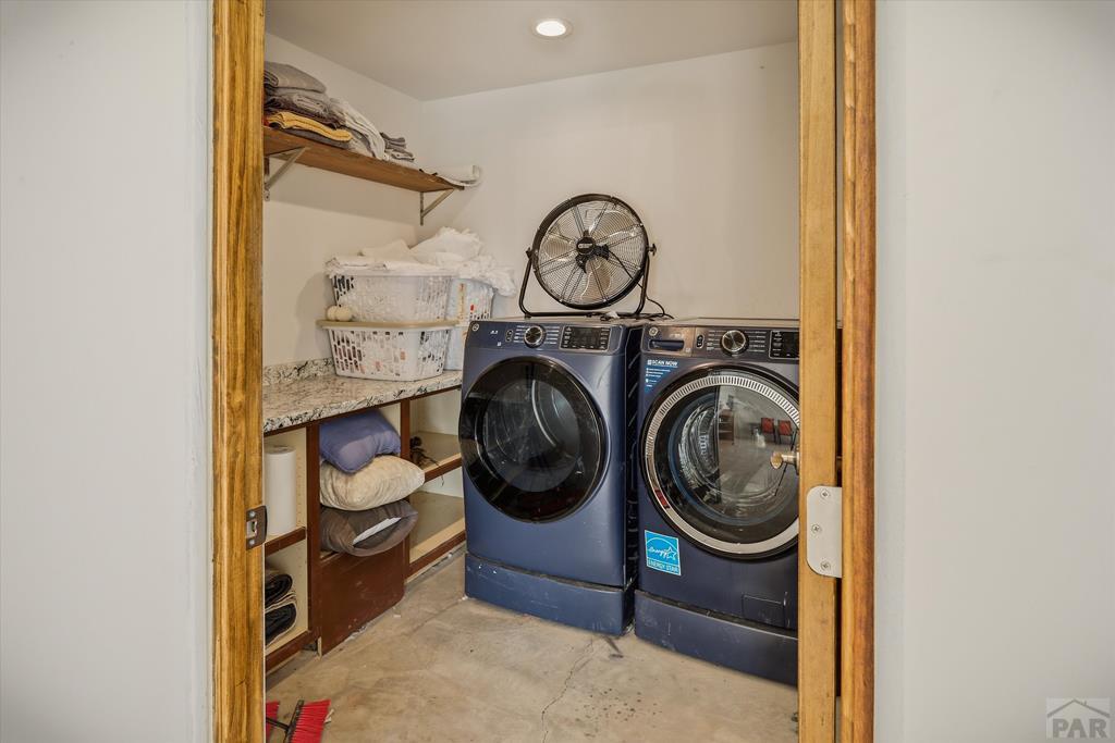 14285 County Rd E 5 Antonito, CO 81120 - Photo 22 of 72 a view of storage and utility room with washer and dryer