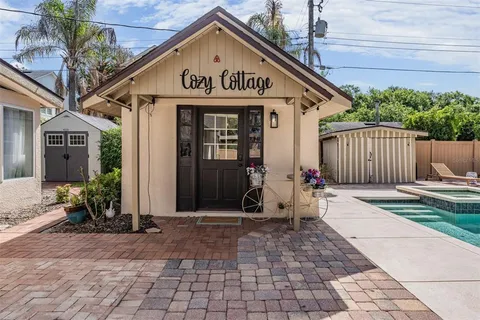 a view of a entryway door front of house