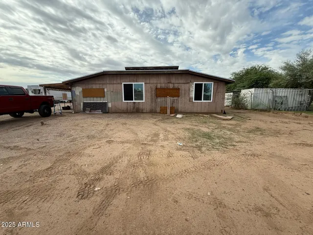 a view of a house with a patio