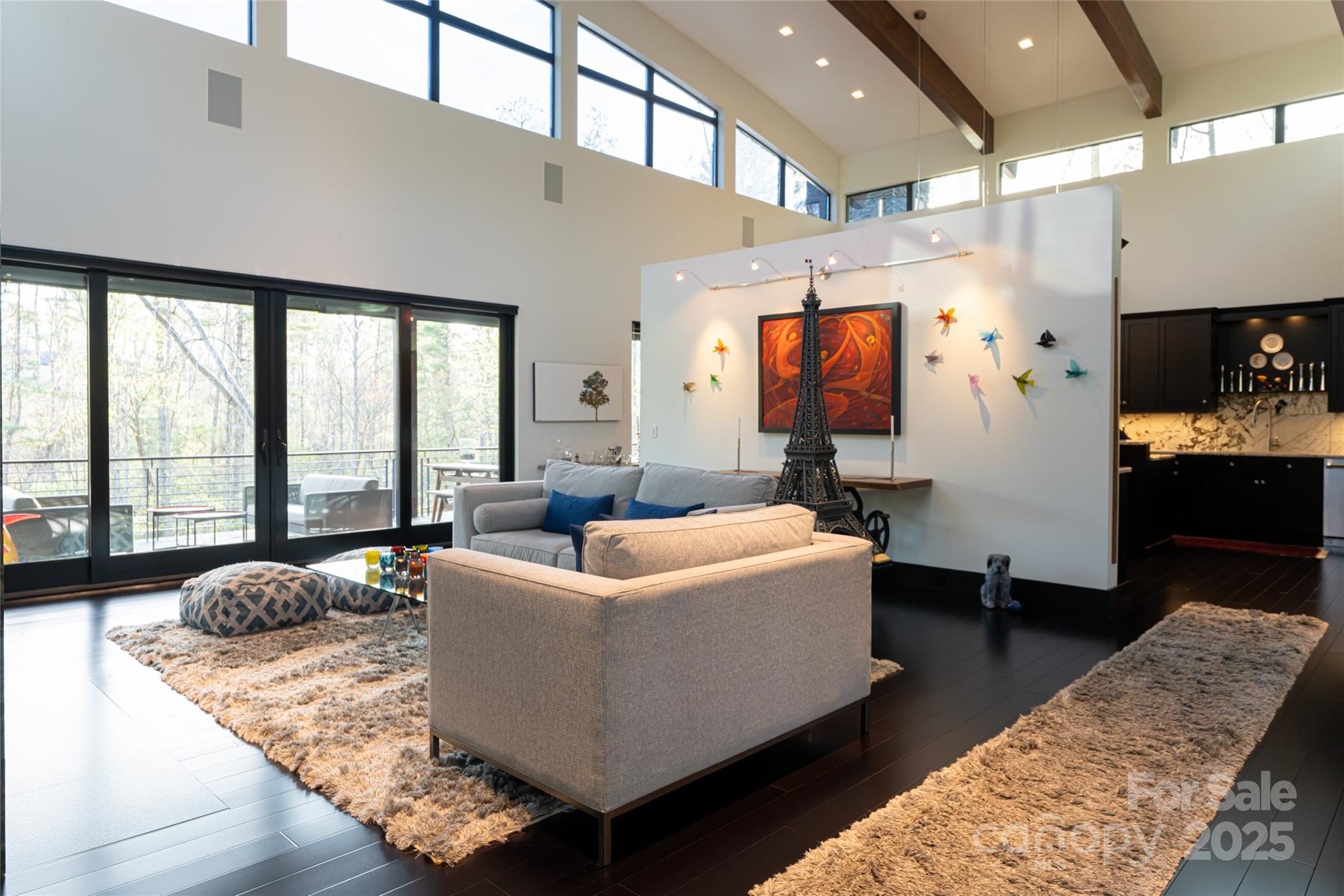 32 Brookline Drive Asheville, NC 28803 - Photo 9 of 44 a living room with furniture wooden floor and a large window