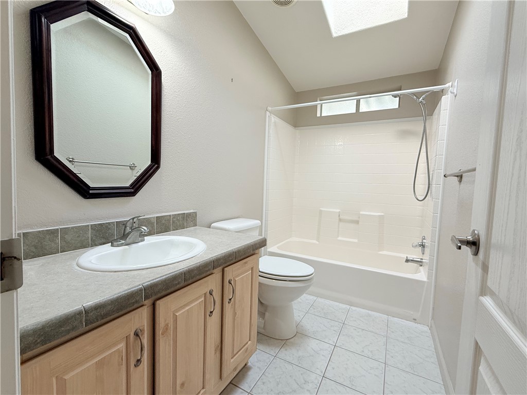 2350 Adobe Road Road, Unit 191 Bullhead City, AZ 86442 - Photo 38 of 52 a bathroom with a granite countertop sink toilet and shower