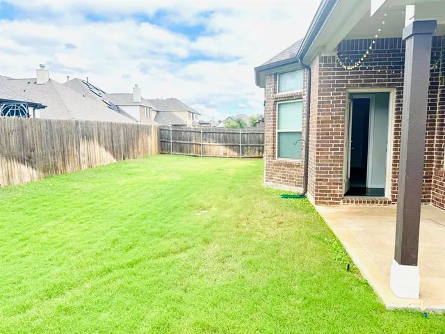 a backyard of a house