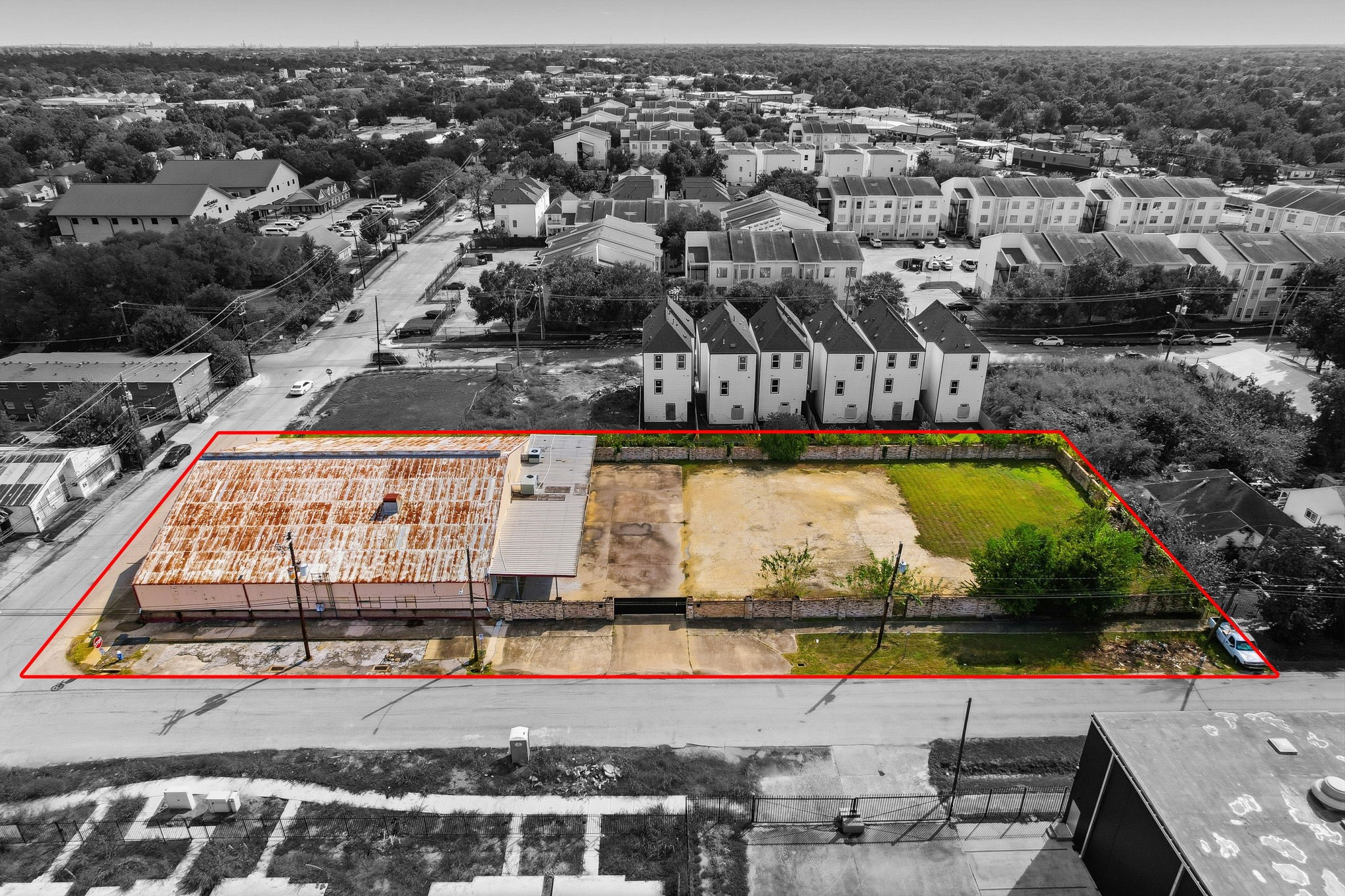 3368 Dixie Drive Houston, TX 77021 - Photo 5 of 9 an aerial view of residential houses with outdoor space and swimming pool