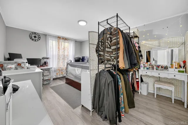 a view of a walk in closet