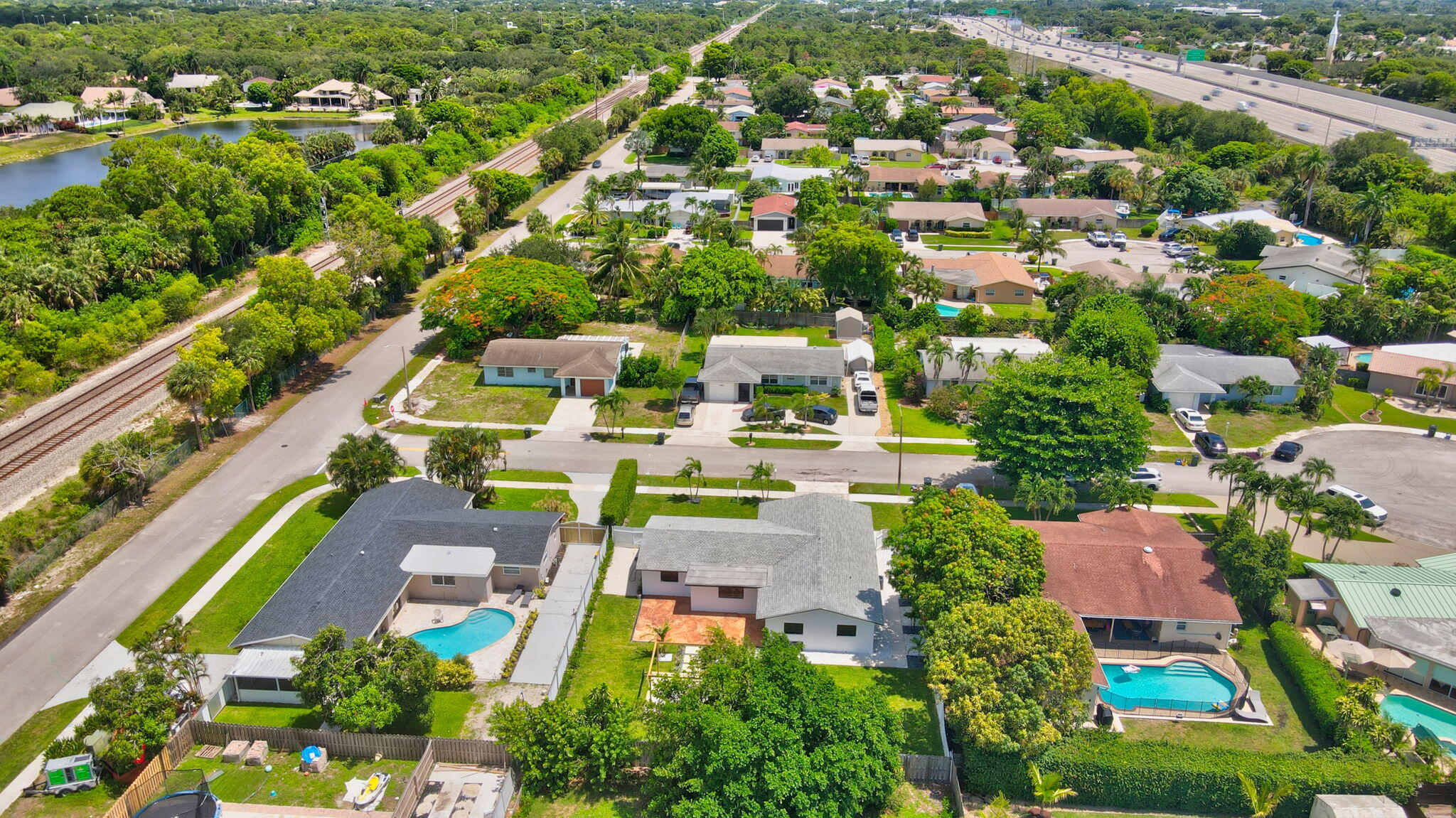1780 Southwest 9th Street Boca Raton, FL 33486 - Photo 61 of 67 an aerial view of residential houses with outdoor space and street view