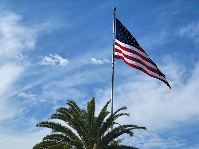 a view of a lake with a city