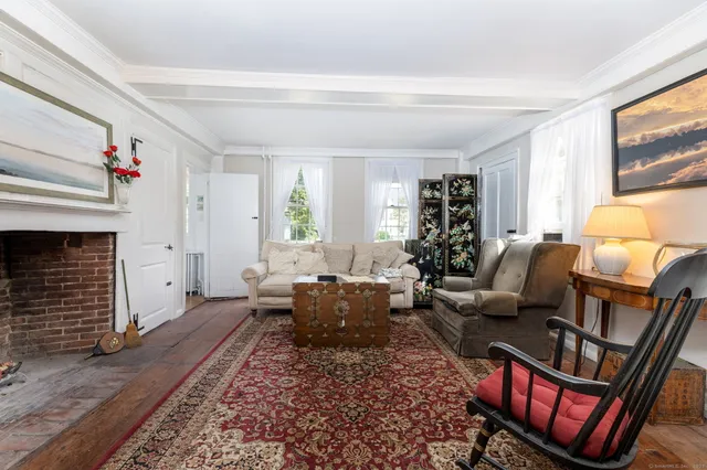 a close view of a fireplace