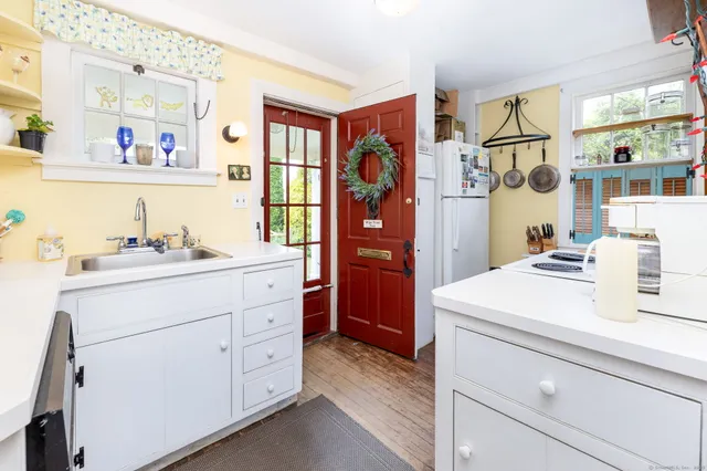 a room with storage and utility