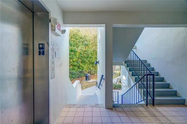 a view of entryway with stairs