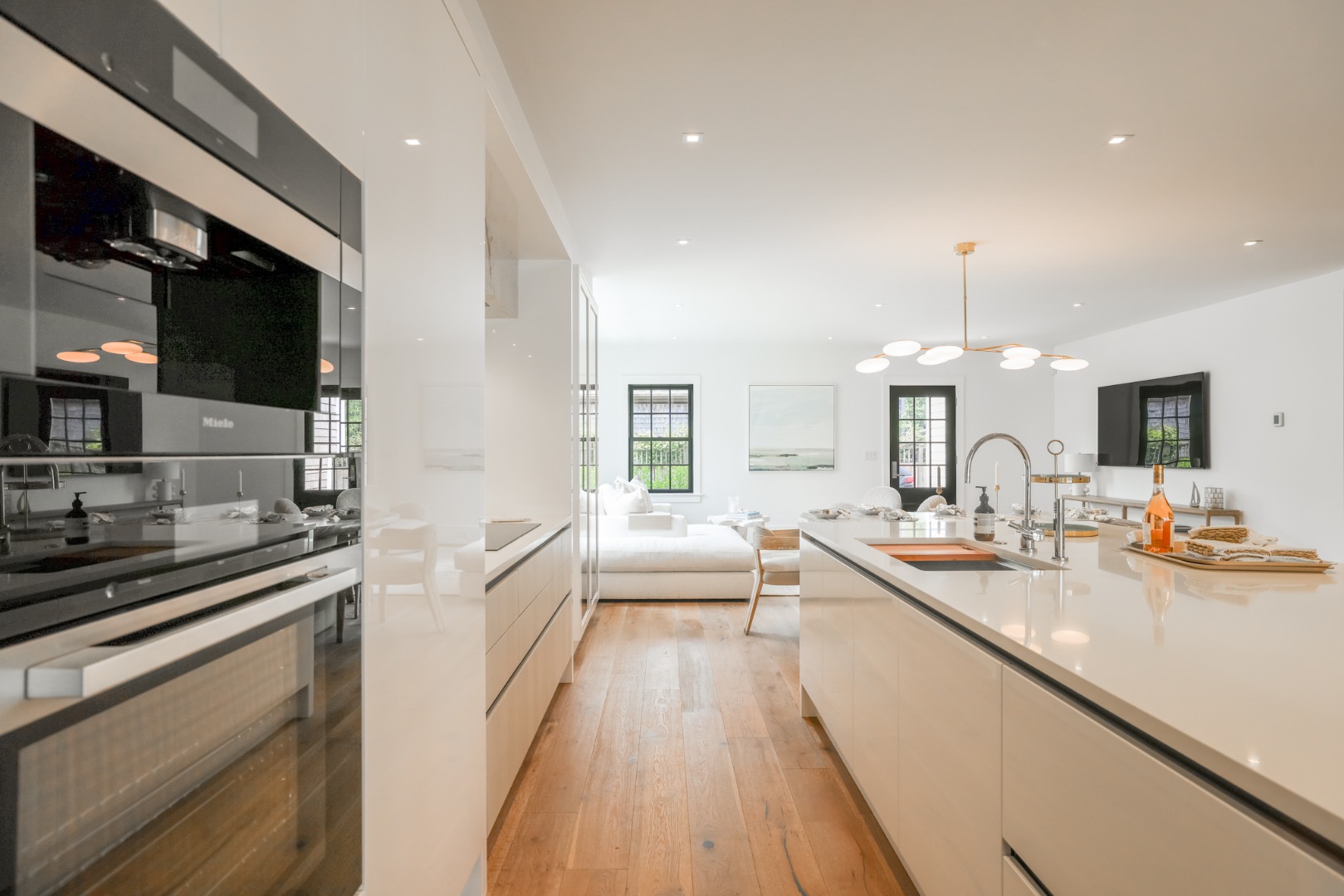 12 Derrymore Road Nantucket, MA 02554 - Photo 12 of 35 a large kitchen with a sink and cabinets