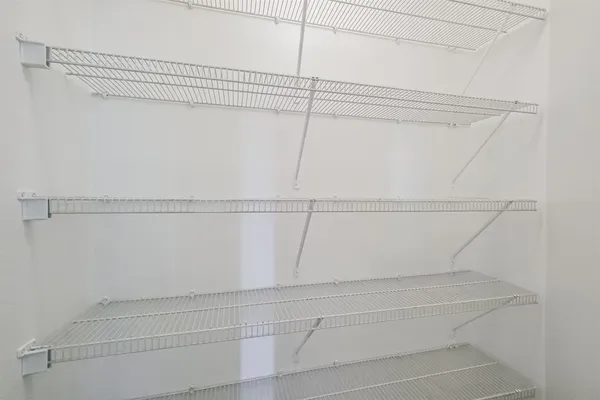 a close view of closet