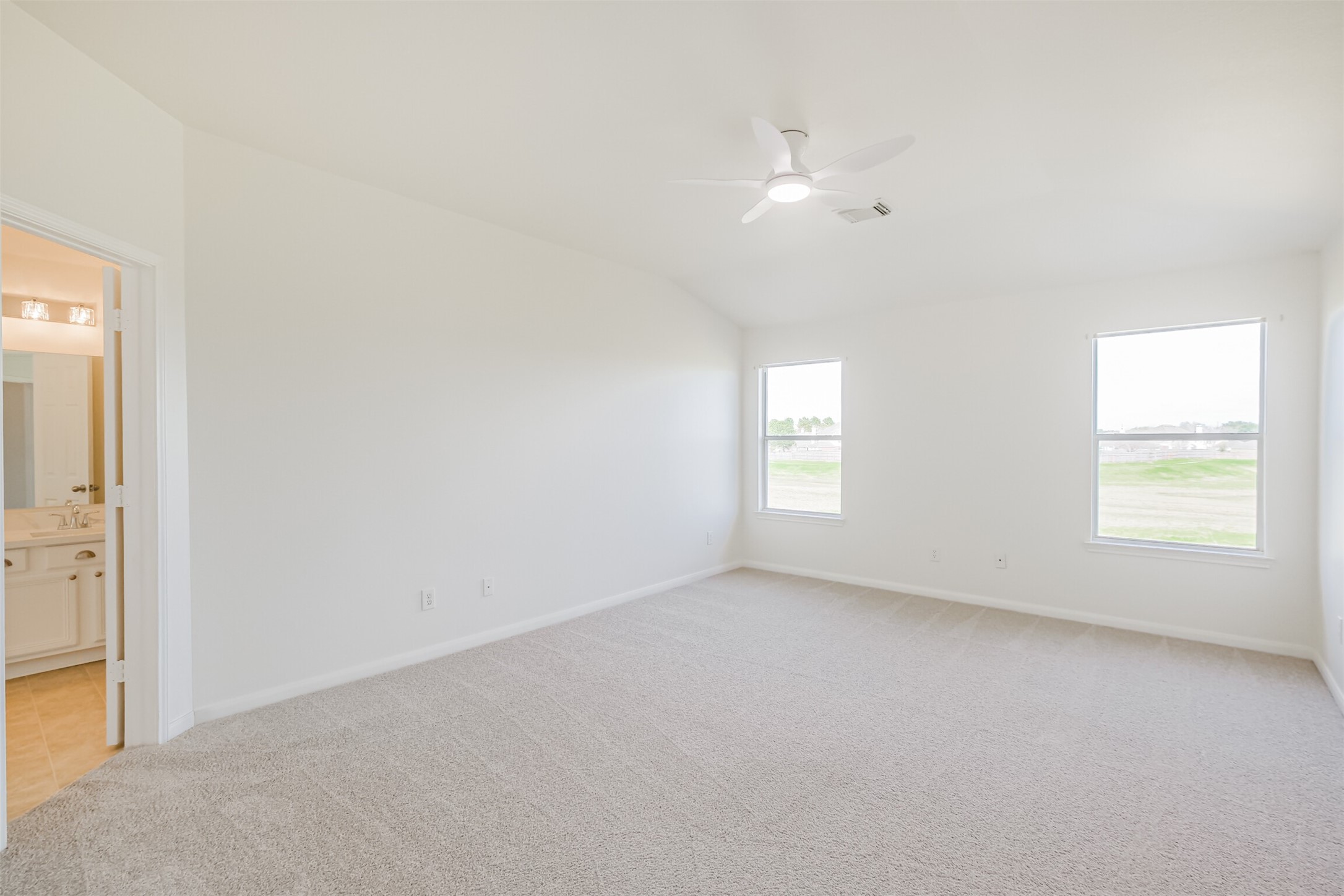 2030 Vanderwilt Court Katy, TX 77449 - Photo 22 of 36 The primary bedroom - as per all of the second floor, brand new shutters have now been installed.