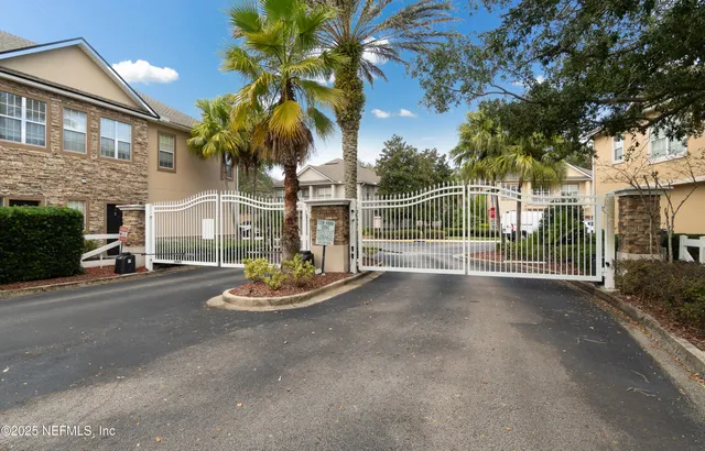 a view of a street with a house