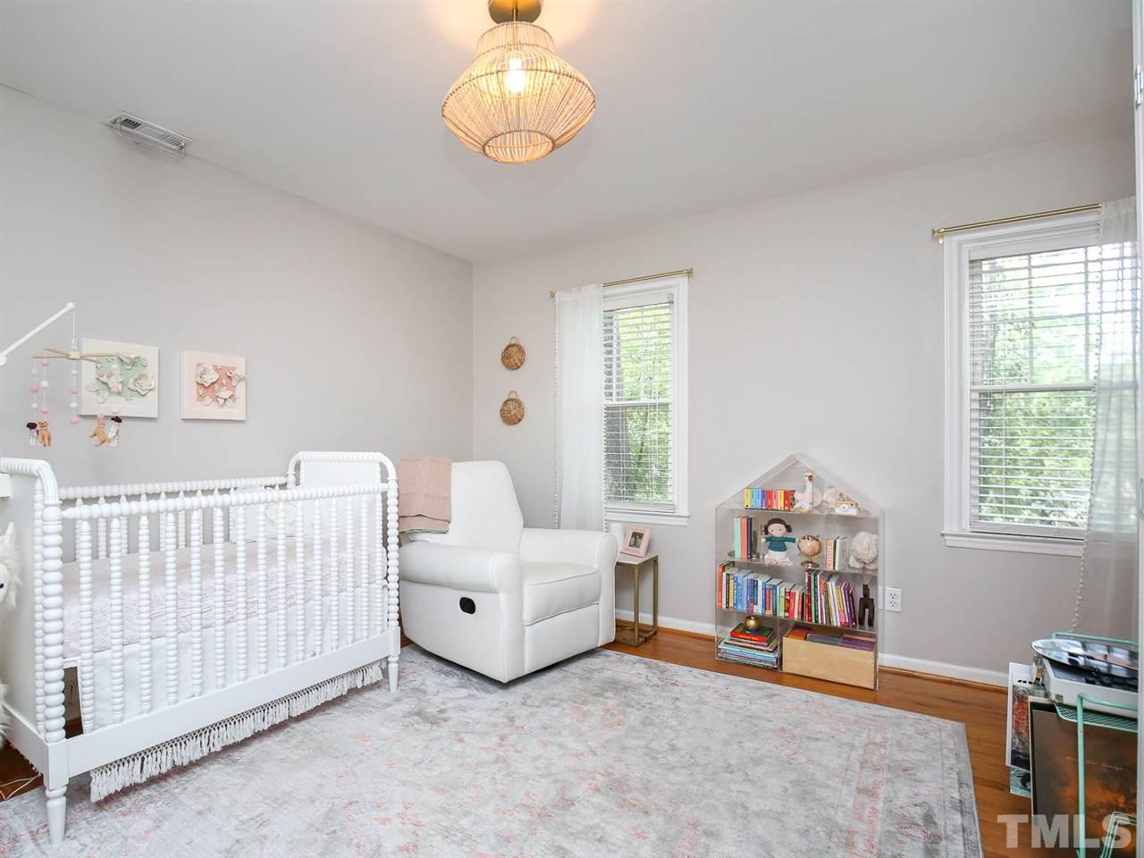 4012 Cardigan Place Raleigh, NC 27609 - Photo 19 of 30 This Upstairs Bedroom is currently the Princess's Quarters!! Beautiful Oak Hardwood Floors throughout!!