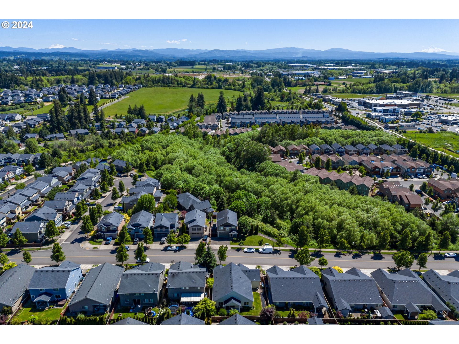 151 North 40th Avenue Ridgefield, WA 98642 - Photo 40 of 42 an aerial view of residential houses with outdoor space and street view