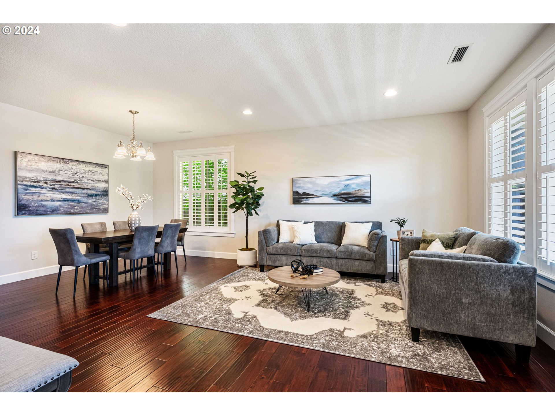 151 North 40th Avenue Ridgefield, WA 98642 - Photo 5 of 42 a living room with furniture dining table and a large window