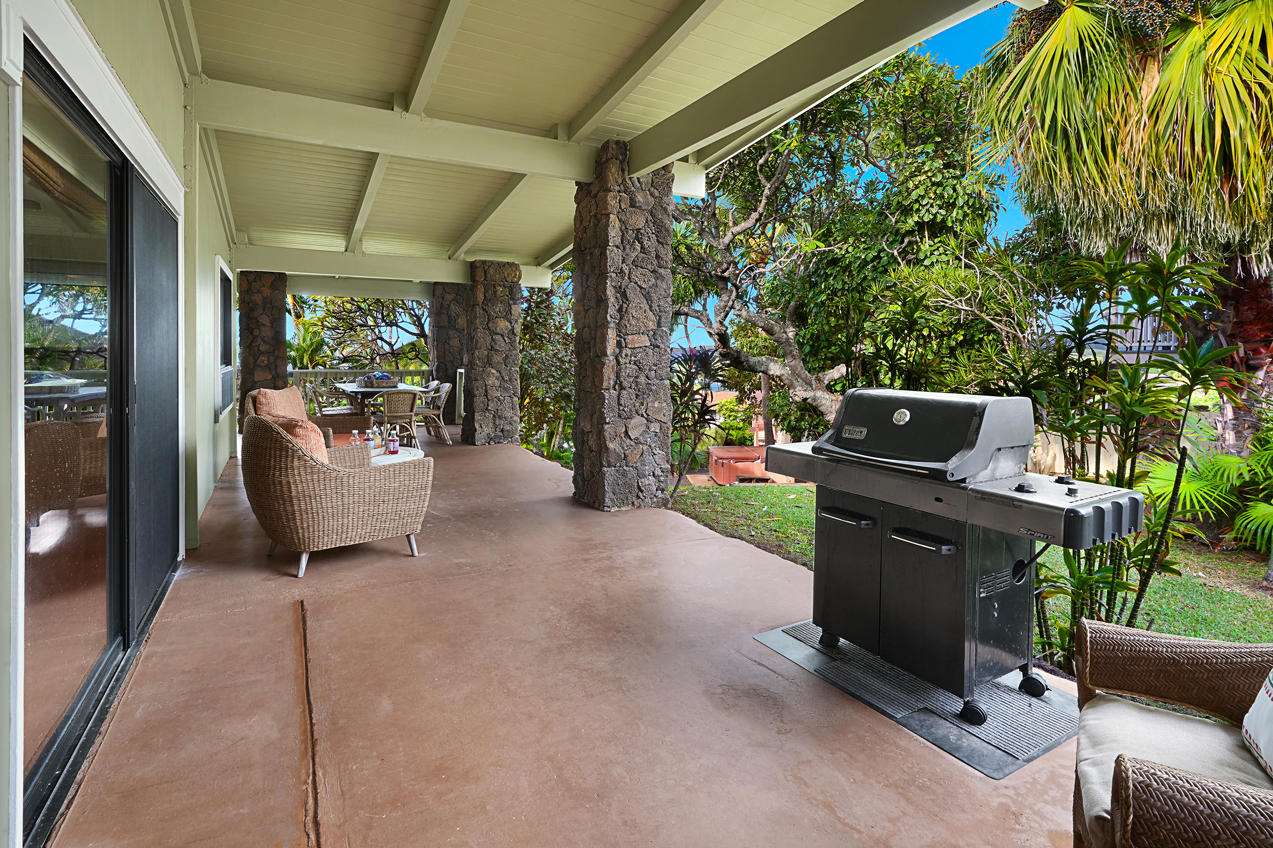2261 Ho'ohu Road Koloa, HI 96756 - Photo 10 of 17 a living room with furniture and a potted plant