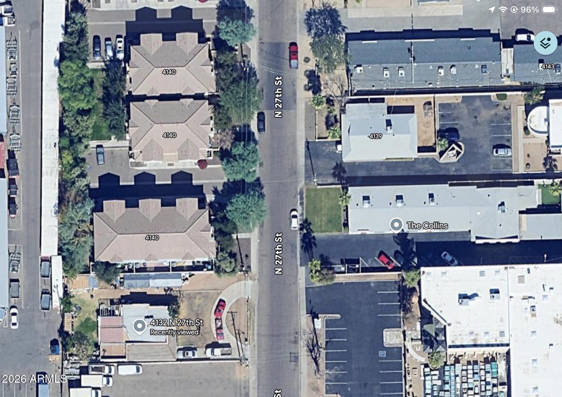 4132 North 27th Street, Unit 2 Phoenix, AZ 85016 - Photo 2 of 3 an aerial view of waterside residential houses