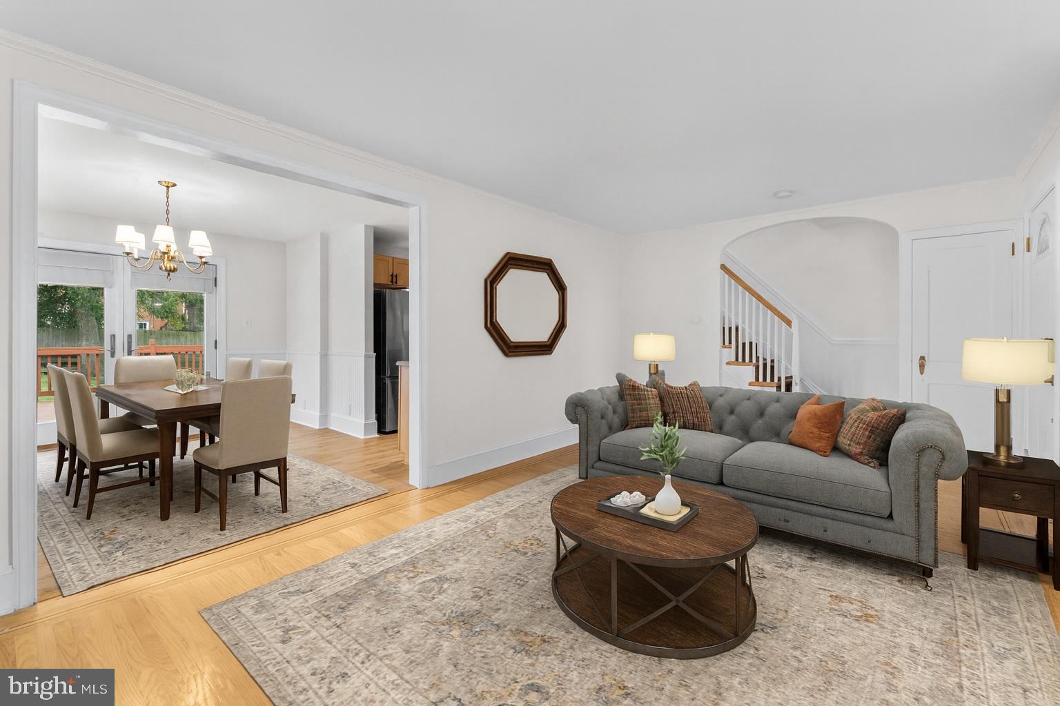56 West Chelfield Road Glenside, PA 19038 - Photo 6 of 39 Living Room (virtually staged)