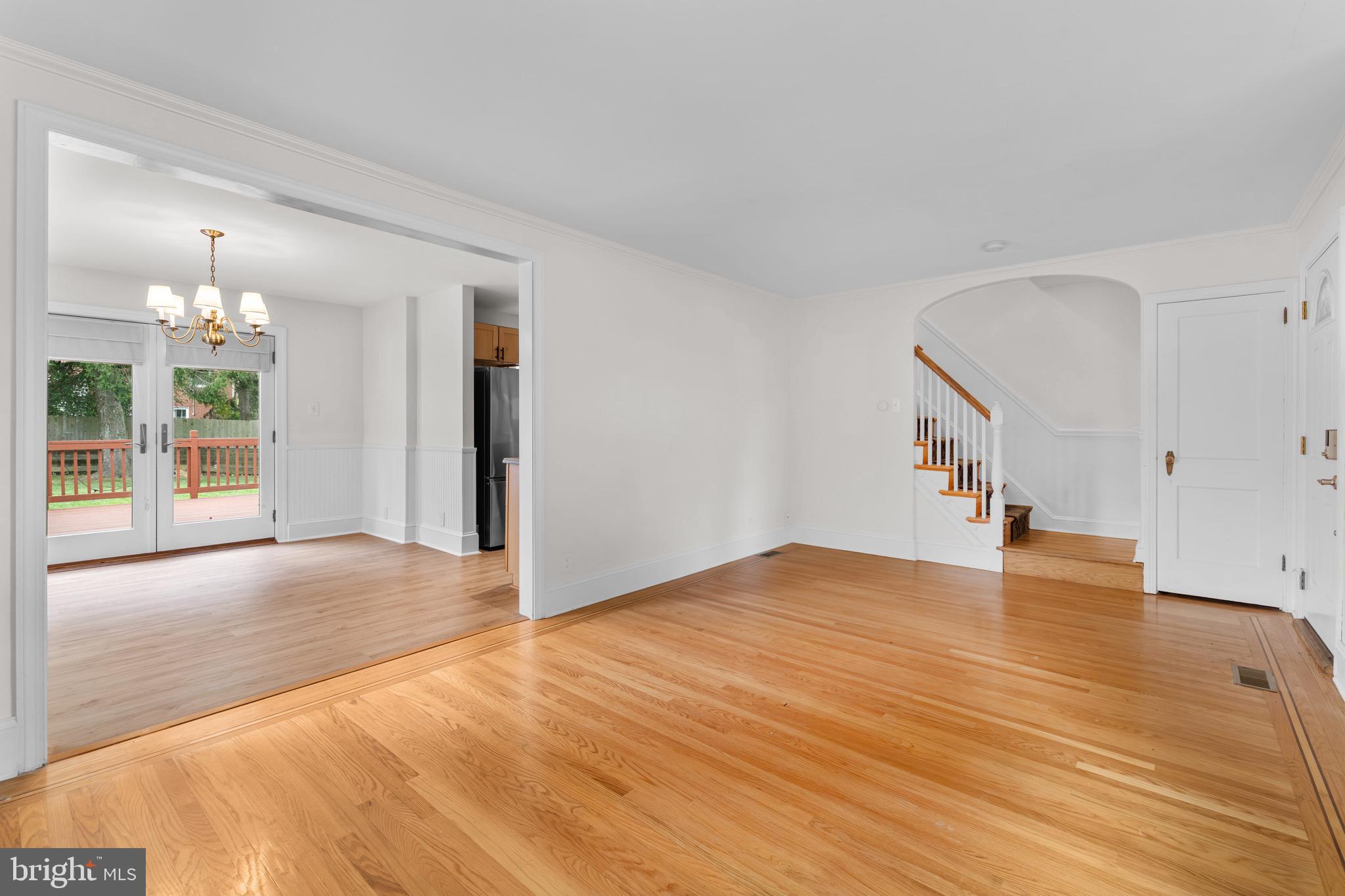 56 West Chelfield Road Glenside, PA 19038 - Photo 7 of 39 Living Room w/ bay window & wood burning fireplace