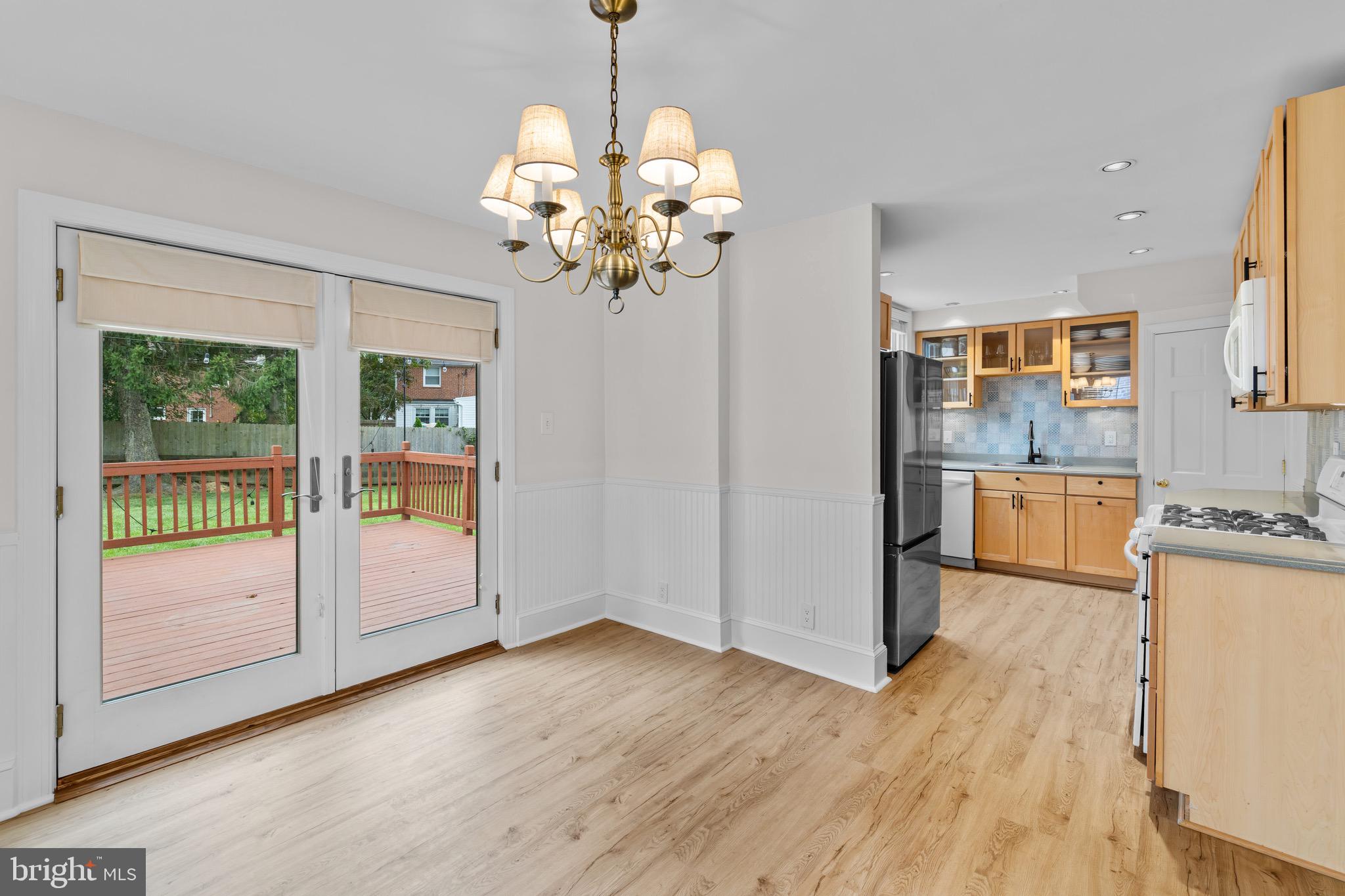 56 West Chelfield Road Glenside, PA 19038 - Photo 8 of 39 Dining Room with French Doors to deck