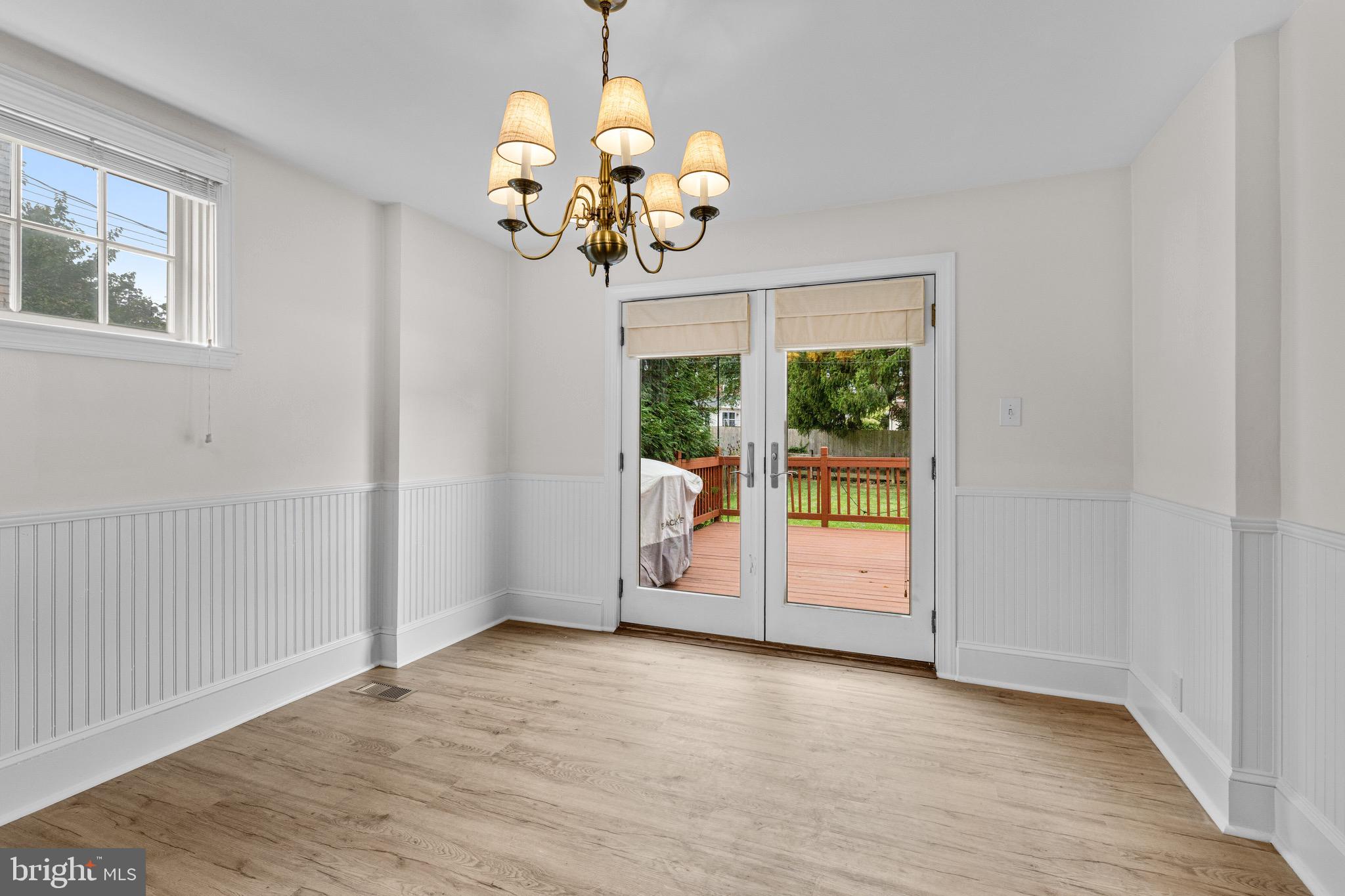 56 West Chelfield Road Glenside, PA 19038 - Photo 10 of 39 Dining Room with French Doors to deck