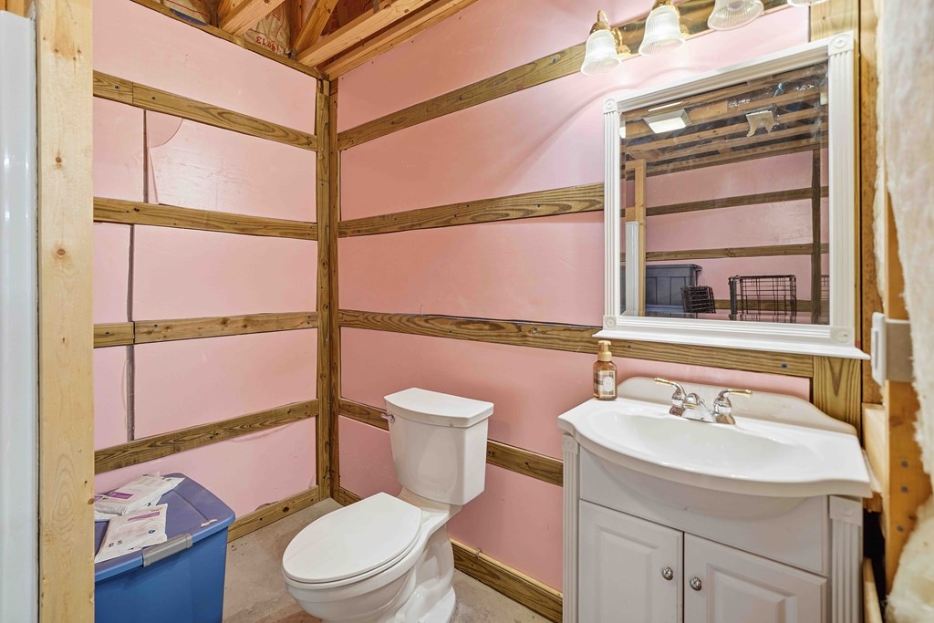 174 White Tail Ridge Road Jasper, GA 30143 - Photo 35 of 66 a bathroom with a sink a toilet and a mirror