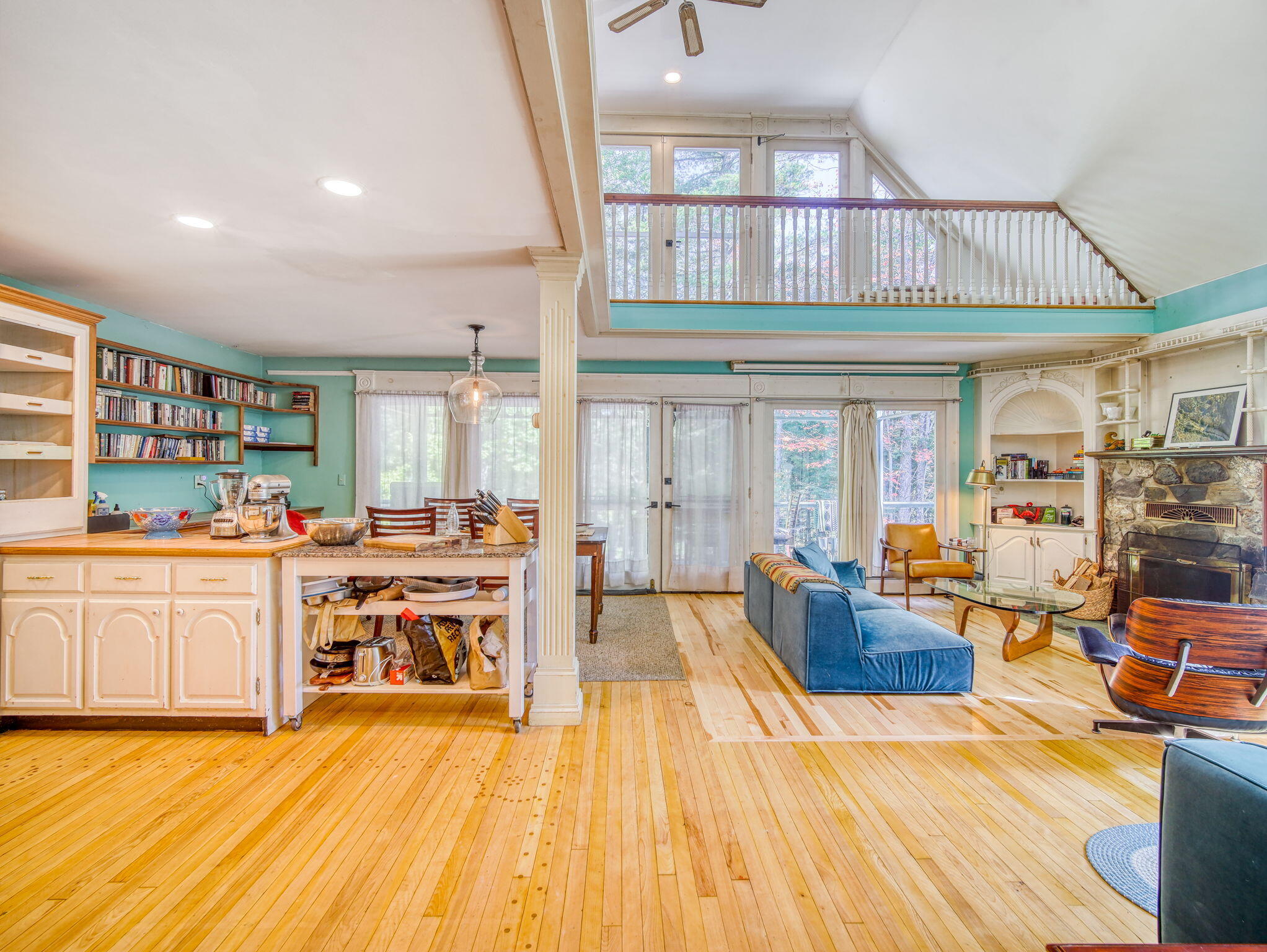 219 Carrabassett Road New Portland, ME 04961 - Photo 5 of 24 Kitchen to living area