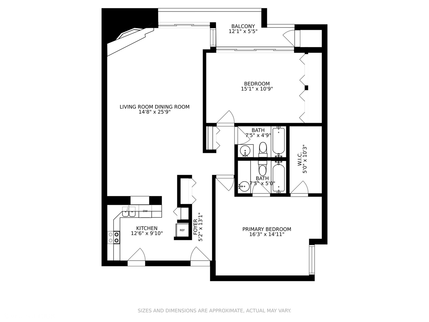 651 West Sheridan Road, Unit 2C Chicago, IL 60613 - Photo 16 of 16 a picture of a floor plan
