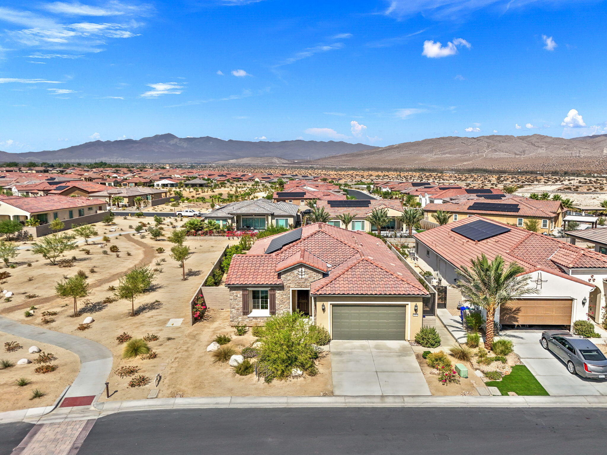 60 Prosecco Rancho Mirage, CA 92270 - Photo 8 of 48 an aerial view of residential houses with a city view