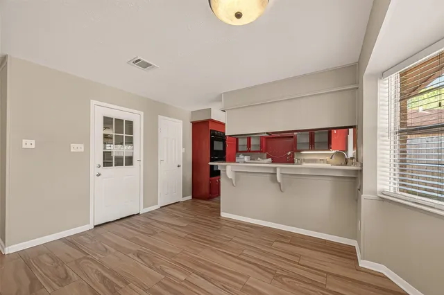 a room with storage and utility