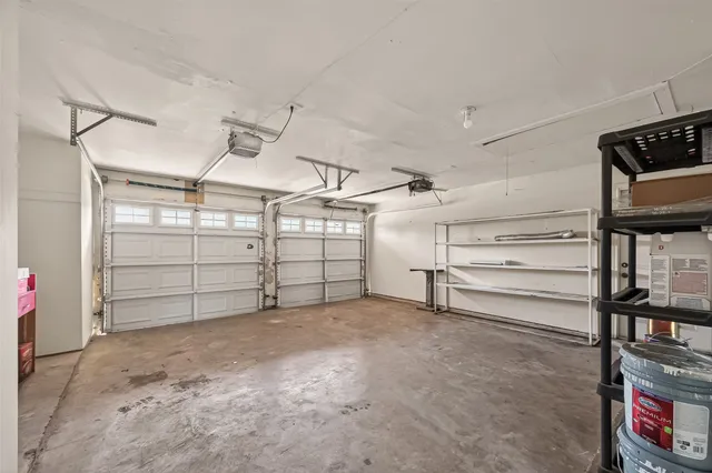 a view of a garage room