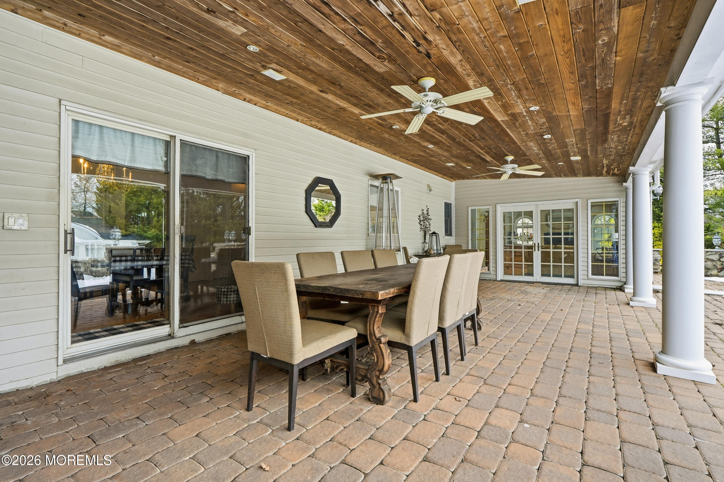 69 Five Points Road Freehold, NJ 07728 - Photo 48 of 59 Oversized Covered Patio w/Ceiling Fans