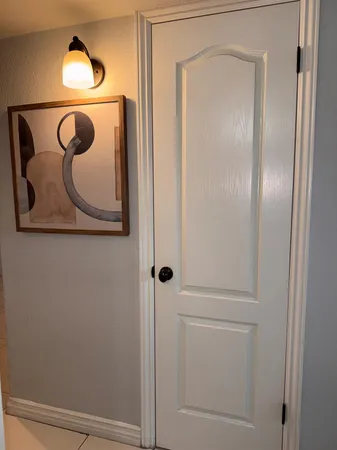 a close view of door shower