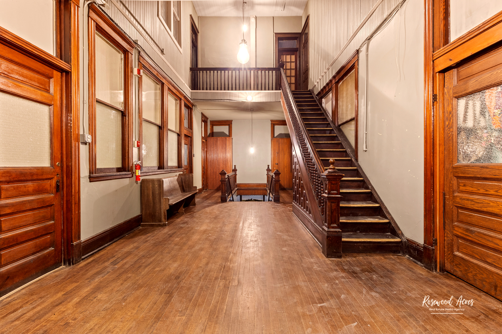 169 South Schuyler Avenue, Unit 34 Kankakee, IL 60901 - Photo 18 of 19 a view of an entryway with wooden floor and staircase