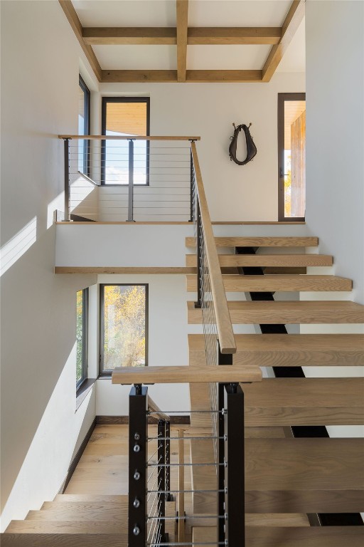321 Riverview Way Steamboat Springs, CO 80487 - Photo 27 of 50 a view of entryway and hall with wooden floor