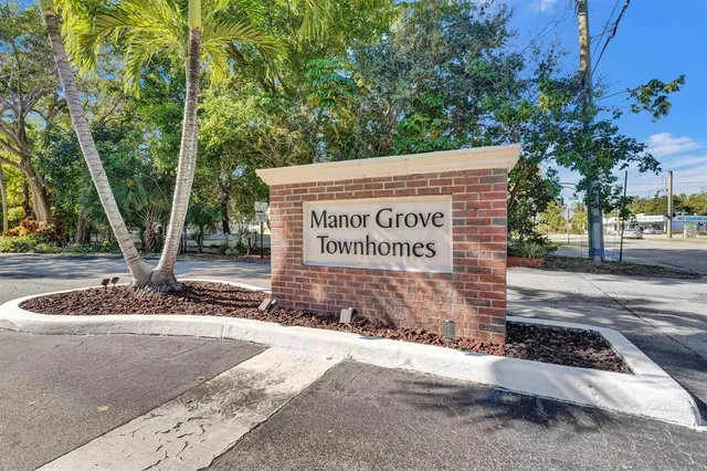 a sign on the side of a building