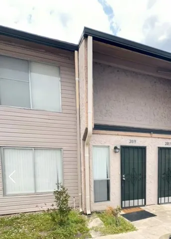 a view of a door of the house