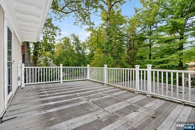 a view of a wooden fence