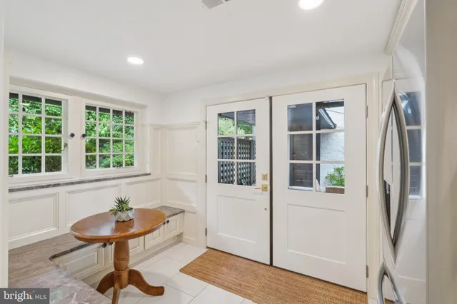 a view of a livingroom with furniture and wooden floor