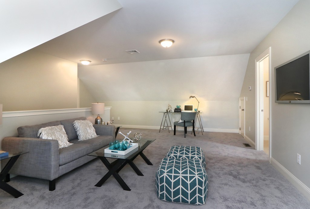 6 Tower Road Arlington, MA 02474 - Photo 25 of 30 a living room with furniture and a flat screen tv