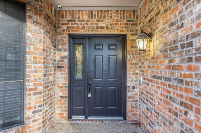 a front view of a building