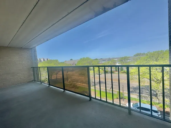 a view of a balcony