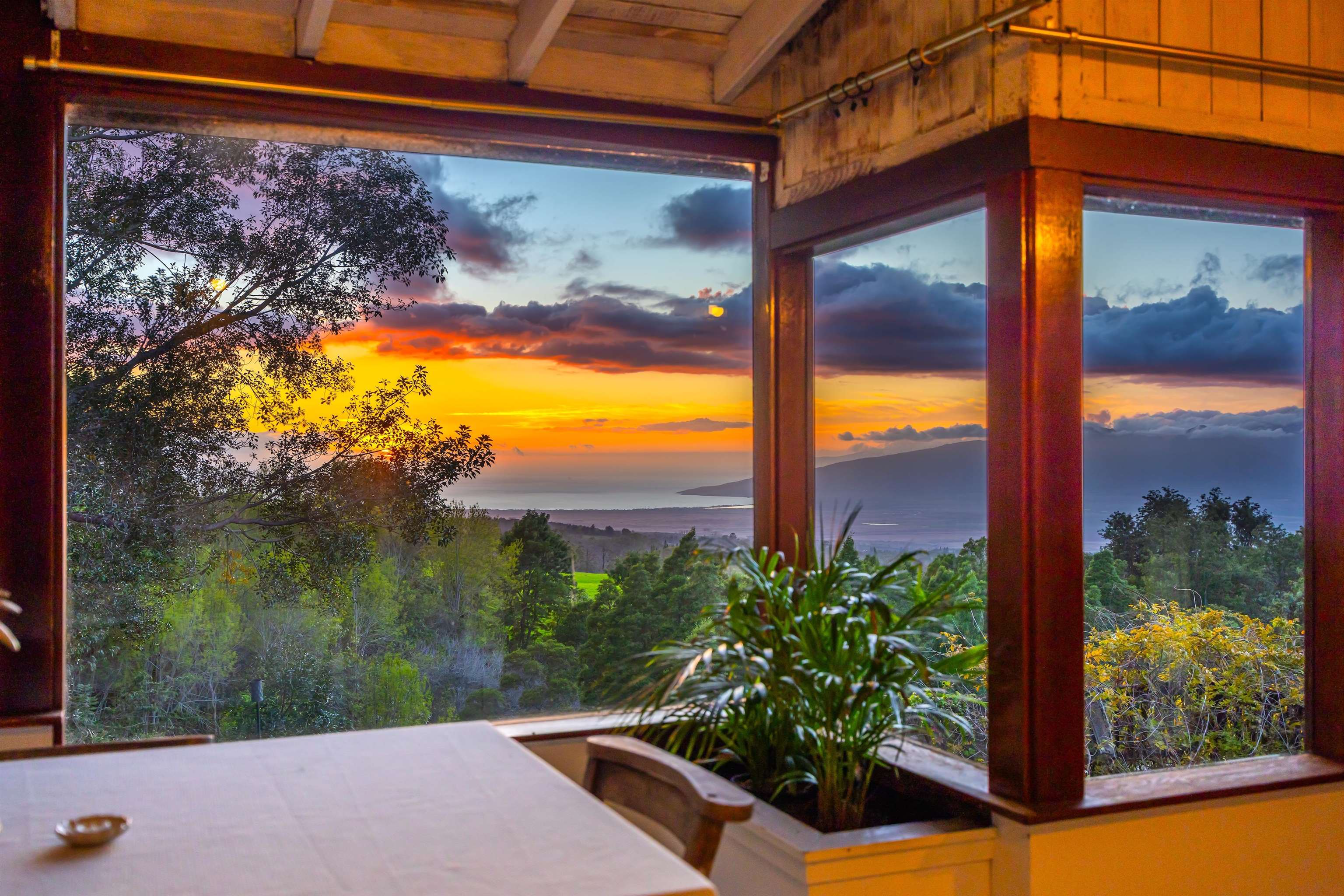 1854 Olinda Road Makawao, HI 96768 - Photo 4 of 26 a view of a back yard from a balcony