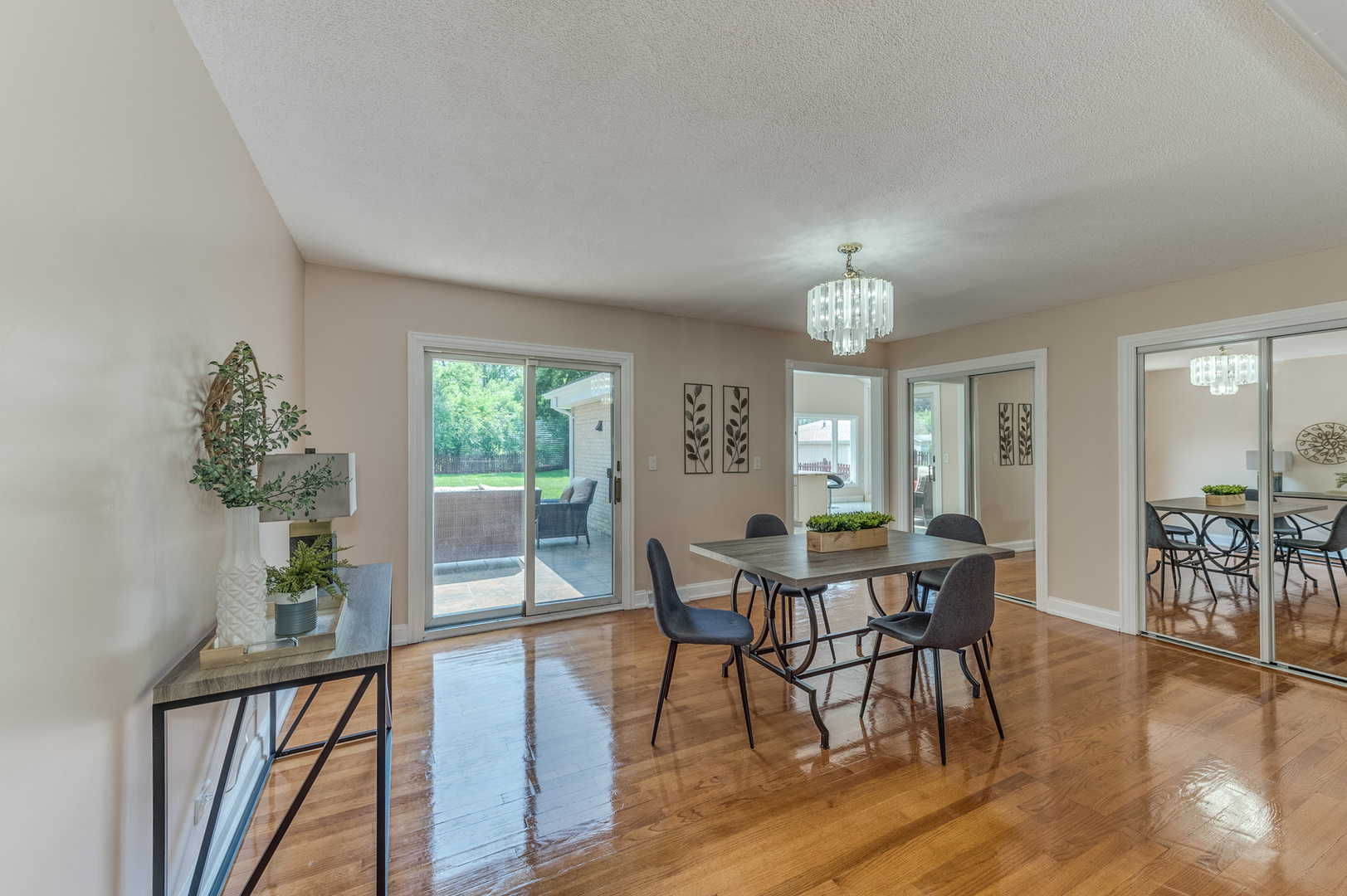 105 North Wolf Road Prospect Heights, IL 60070 - Photo 8 of 26 a view of a dining room with furniture window and wooden floor