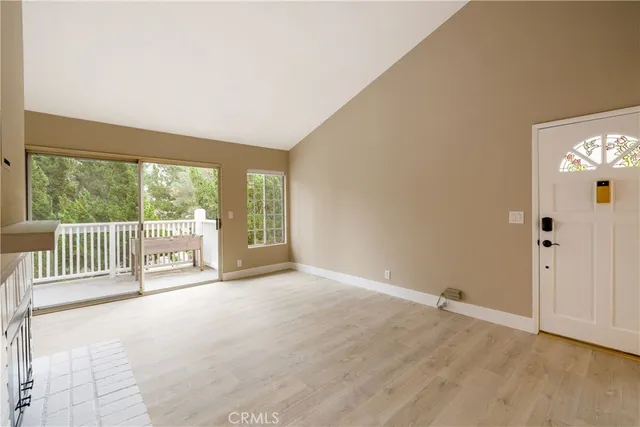a view of a bench in the balcony