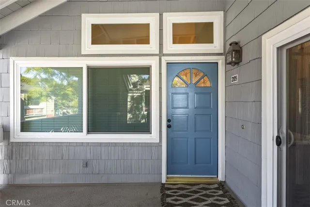 a view of an entryway door