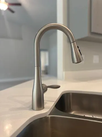 a close view of sink
